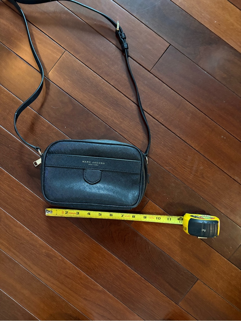 Marc Jacobs Black Leather Crossbody Camera Bag
